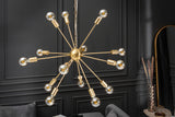 Pendelleuchte SPUTNIK 85cm 14 Arme gold