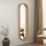 Wall mirrow PORTRAIT 165cm oak wood veneered