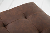 Cantilever chair RIDER microfibre vintage brown