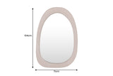 Wandspiegel ORGANIC 105cm oval Kiefernholz natur beige