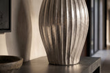 Decor Vase ELEGANCE 30cm with hammer stroke effect silver