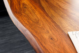 Schreibtisch MAMMUT 160cm Tischplatte Sheesham Holz höhenverstellbar ohne Beine