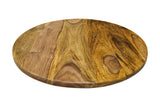 Turnplate MAKASSAR 50cm 360° sheesham wood brown stone finish