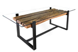 Dining table BARRACUDA 220cm teak wood w/o glass plate