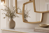 Wall mirror QUADRA 90cm gold