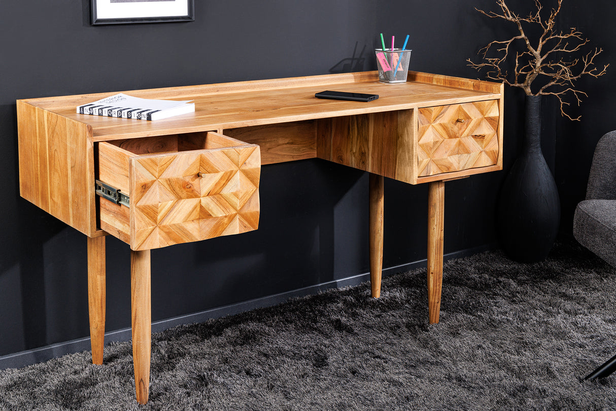 Desk ALPINE 130cm acacia honey finish