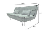 Sofa bed JAZZ 195cm 3-seater cord green