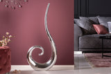 Vase WAVE XL 106cm silber aluminium