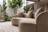Sofa ATELIER 230cm 3-Sitzer Samt Beige