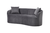 Sofa ELEMENTAL 180cm 2-Sitzer Samt Graphitgrau