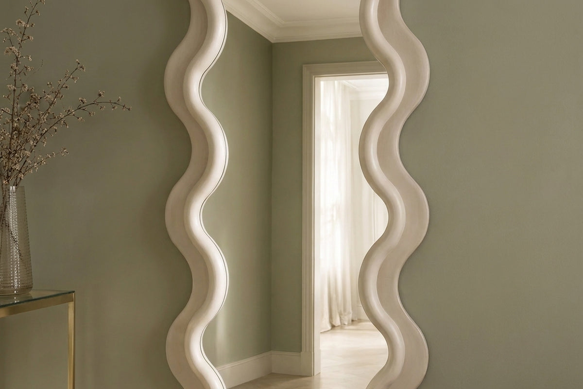 Wall mirror CURVY 160cm greige