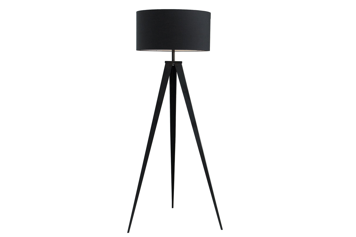 Floor lamp TRIPOD 142cm black retro