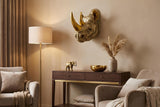 Wall decoration RHINO 40cm handmade gold