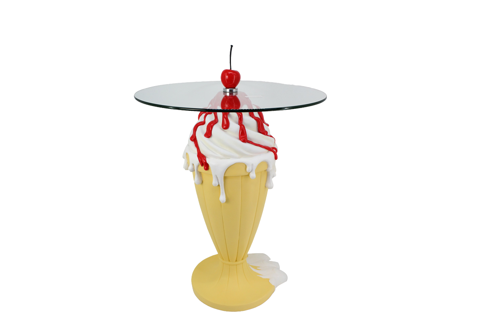 Bistrotisch SWEET SOCIETY Soft Pop 90cm pastellgelb weiß