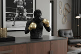 Decoration figure BOXER 50cm black golden