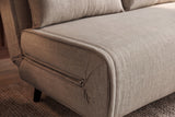 Sleeping chair SMART MULTIFUNCTION 140cm velvet champagne