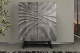 Highboard HURRICANE 120cm 3D acacia wood grey