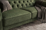 Sofa bed MAISON BELLE AFFAIRE 220cm vogue velour velvet moss green