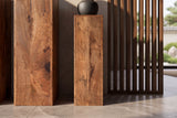 Decoration pillar MAKASSAR 60-80cm set of 3 mango wood natural