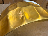 B-Coffee table ORGANIC ORIENT 70cm with hammer stroke effect gold