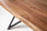 Esstisch MAMMUT 200cm 60mm Akazienholzplatte Honig Finish