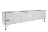 TV-Board GOLDEN SUNSET 180cm 3D Mangoholz schwarz