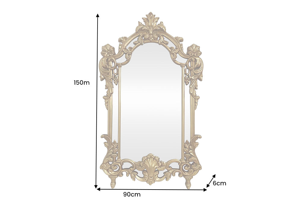 Wall mirror OPULENT 150cm gold