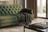 Sofa bed MAISON BELLE AFFAIRE 220cm vogue velour velvet moss green