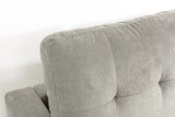 Corner sofa STOCKHOLM 220cm 3-seater spring core cord greige