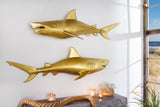 Wall decoration HAI 105cm gold left-facing