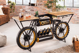 Console MOTORCYCLE 185cm mango wood black