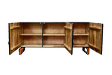 Sideboard FOREST 160cm 3D mango wood black brown