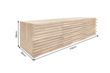 Sideboard RELIEF 175cm hängend Akazienholz natur