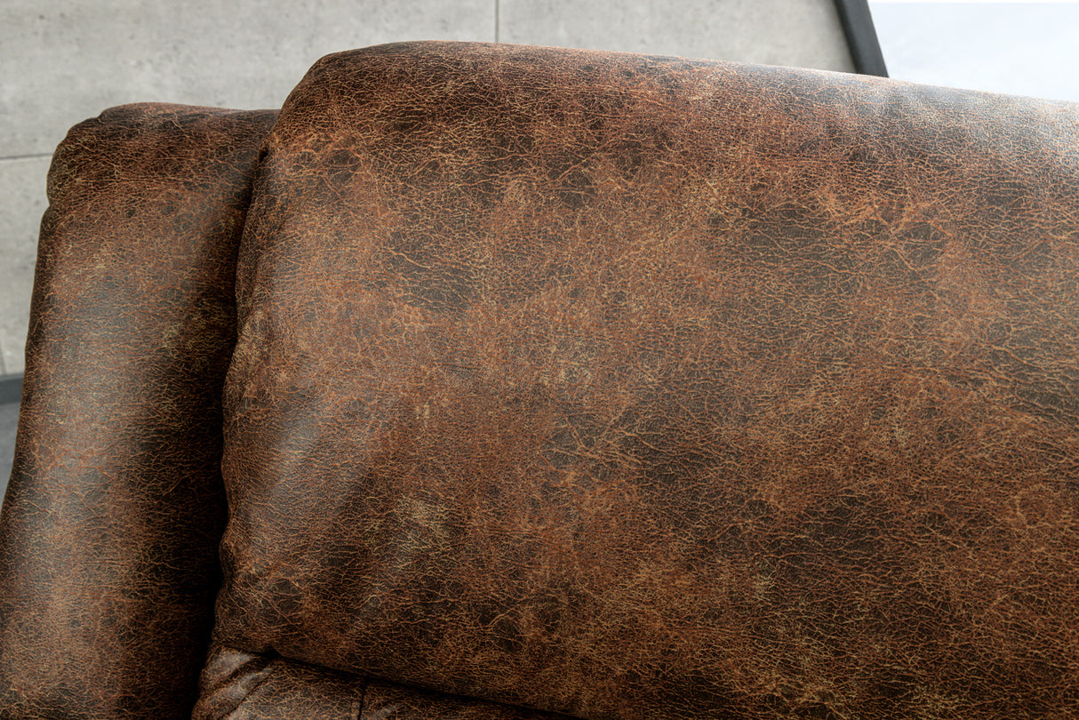 Cinema armchair HOLLYWOOD artificial leather antique brown