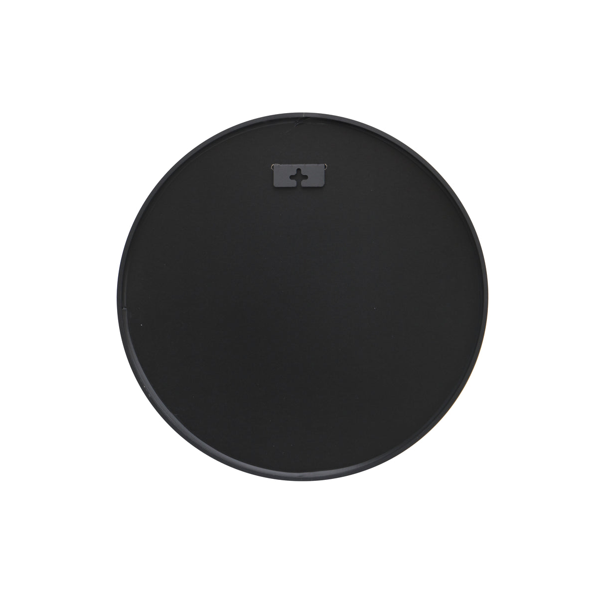 Wall mirror PORTRAIT 40cm round aluminium black