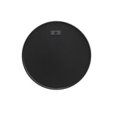 Wall mirror PORTRAIT 40cm round aluminium black