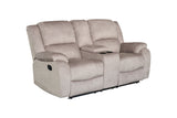 Kinosessel HOLLYWOOD 2-Sitzer Relaxfunktion mit Stauraum Samt champagner beige