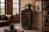 Weinregal BODEGA 100cm für 24 Flaschen Massivholz Tannenholz braun