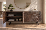 Sideboard FLUID 175cm 3D mango wood brown
