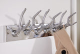 Wanddeko Garderobe HIRSCH 50cm Aluminium silber 