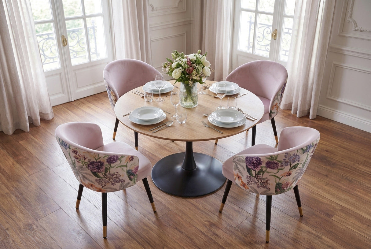 Chair MAISON CLASSIQUE lilac - natural