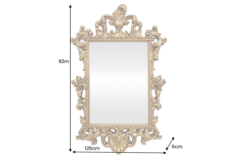 Wall mirror OPULENT 125cm gold