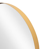 Wandspiegel PORTRAIT 60 cm rund Aluminium gold
