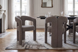 Chair ARCH bouclé greige teddy fleece armchair
