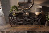Sideboard SCORPION 180cm 3D mango schwarz