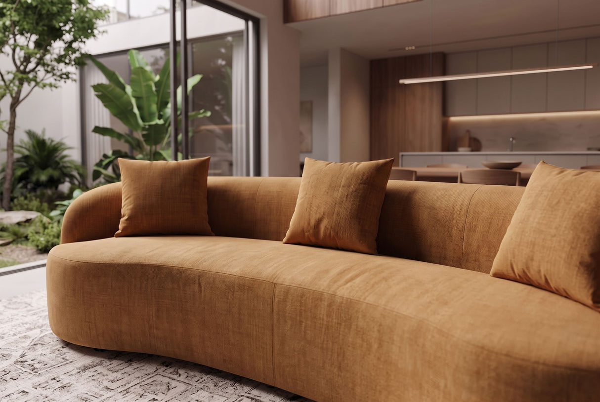 Sofa ATELIER 230 cm 3-Sitzer Senfgelb