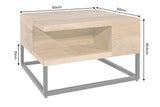 Couchtisch GIANT 60cm Mangoholz cremeweiß
