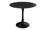 Bistro table LYON 80cm round ceramic grey