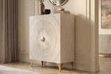 Highboard GOLDEN SUNSET 120cm 3D mango wood white