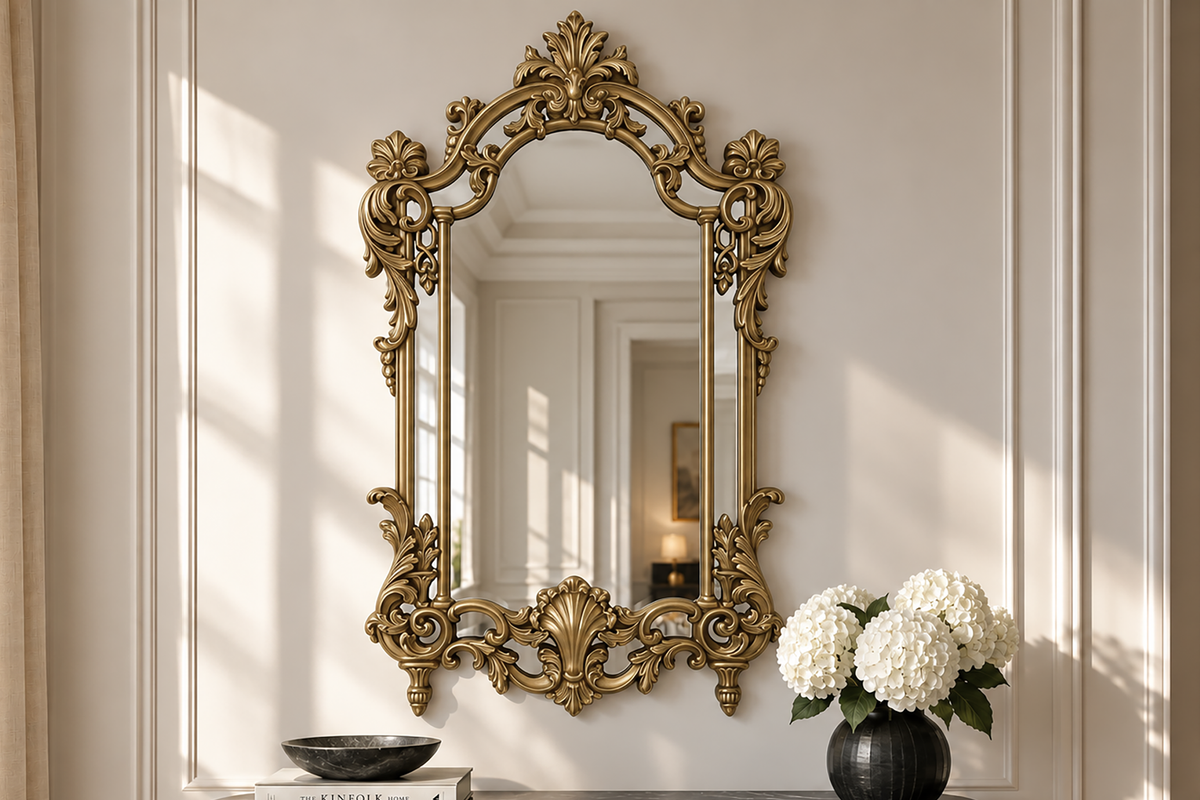 Wall mirror OPULENT 150cm gold
